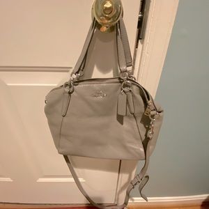 Coach Crossbody taupe mid sized ergo